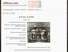 Tablet Screenshot of hillbows.com